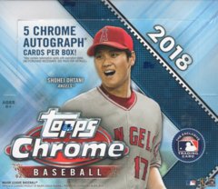 2018 Topps Chrome Baseball Jumbo Box